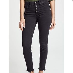 Madewell Mid Rise Buttonfly Skinny